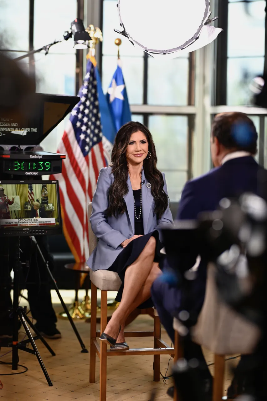 DHS Secretary Kristi Noem Behind the Scenes with Bret Baier (003) Image: DHS Secretary Kristi Noem Behind the Scenes with Bret Baier (003)