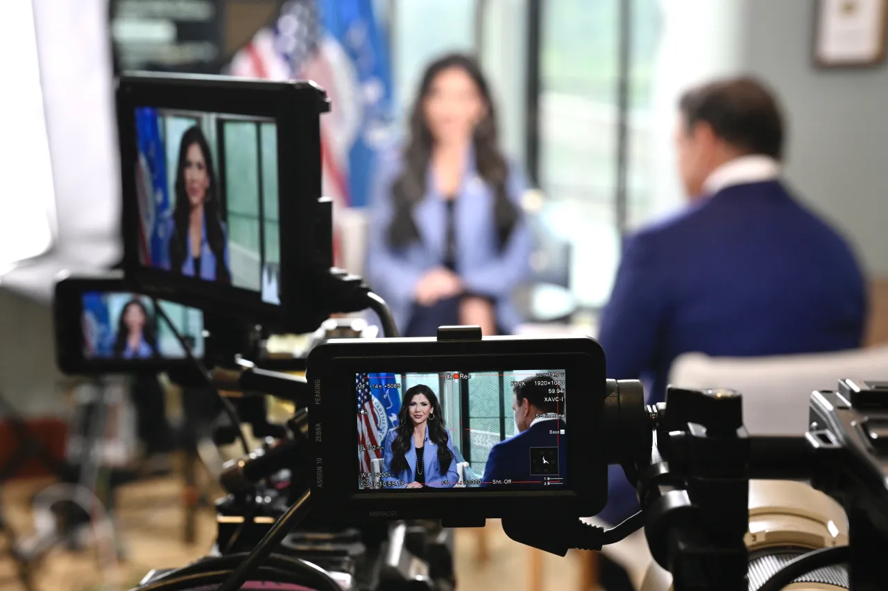 DHS Secretary Kristi Noem Behind the Scenes with Bret Baier (004) Image: DHS Secretary Kristi Noem Behind the Scenes with Bret Baier (004)