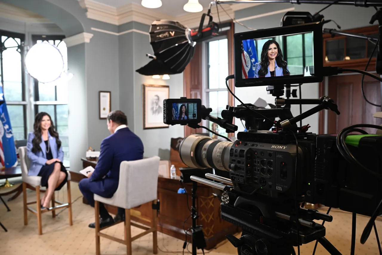 Image: DHS Secretary Kristi Noem Behind the Scenes with Bret Baier (005)