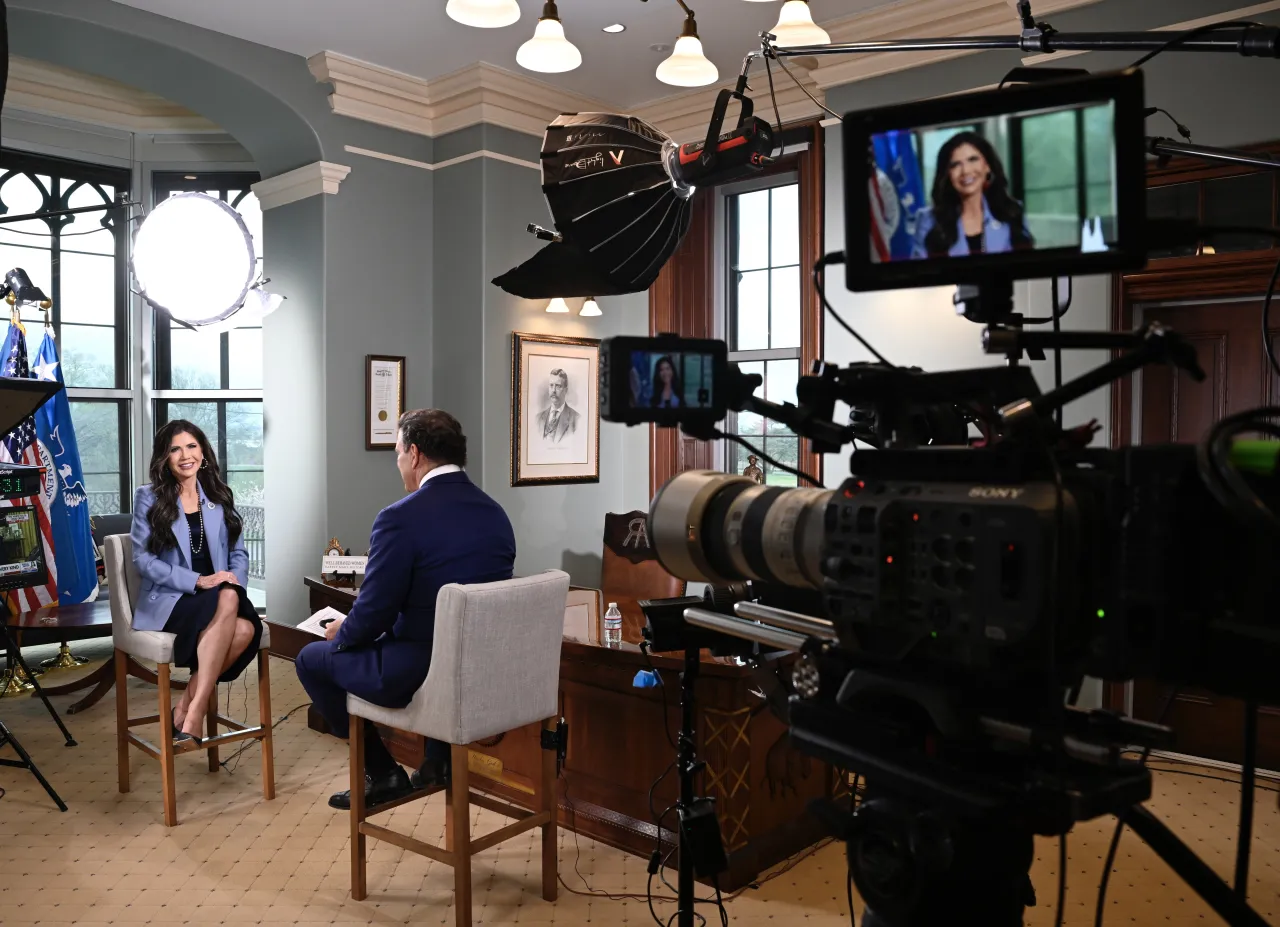 DHS Secretary Kristi Noem Behind the Scenes with Bret Baier (006) Image: DHS Secretary Kristi Noem Behind the Scenes with Bret Baier (006)