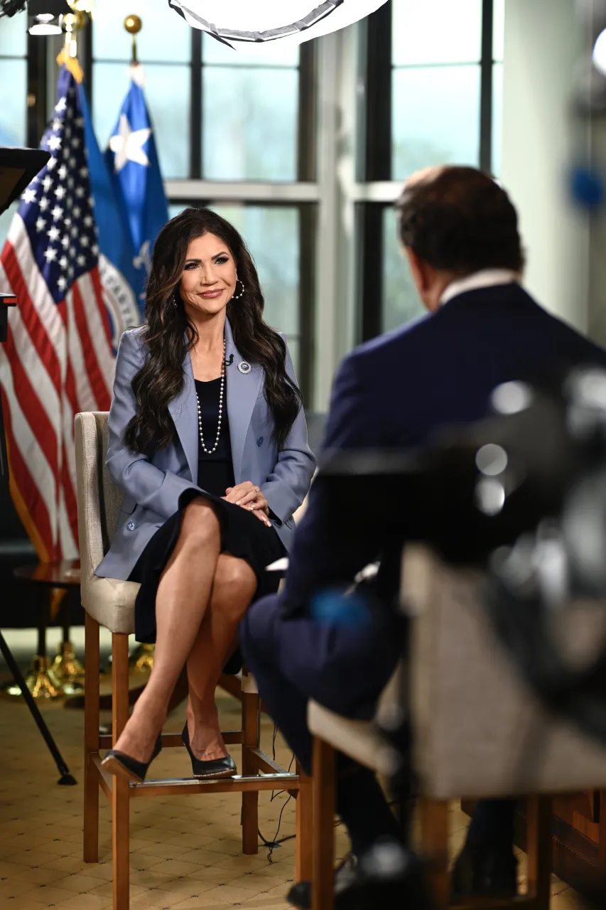 Image: DHS Secretary Kristi Noem Behind the Scenes with Bret Baier (007)
