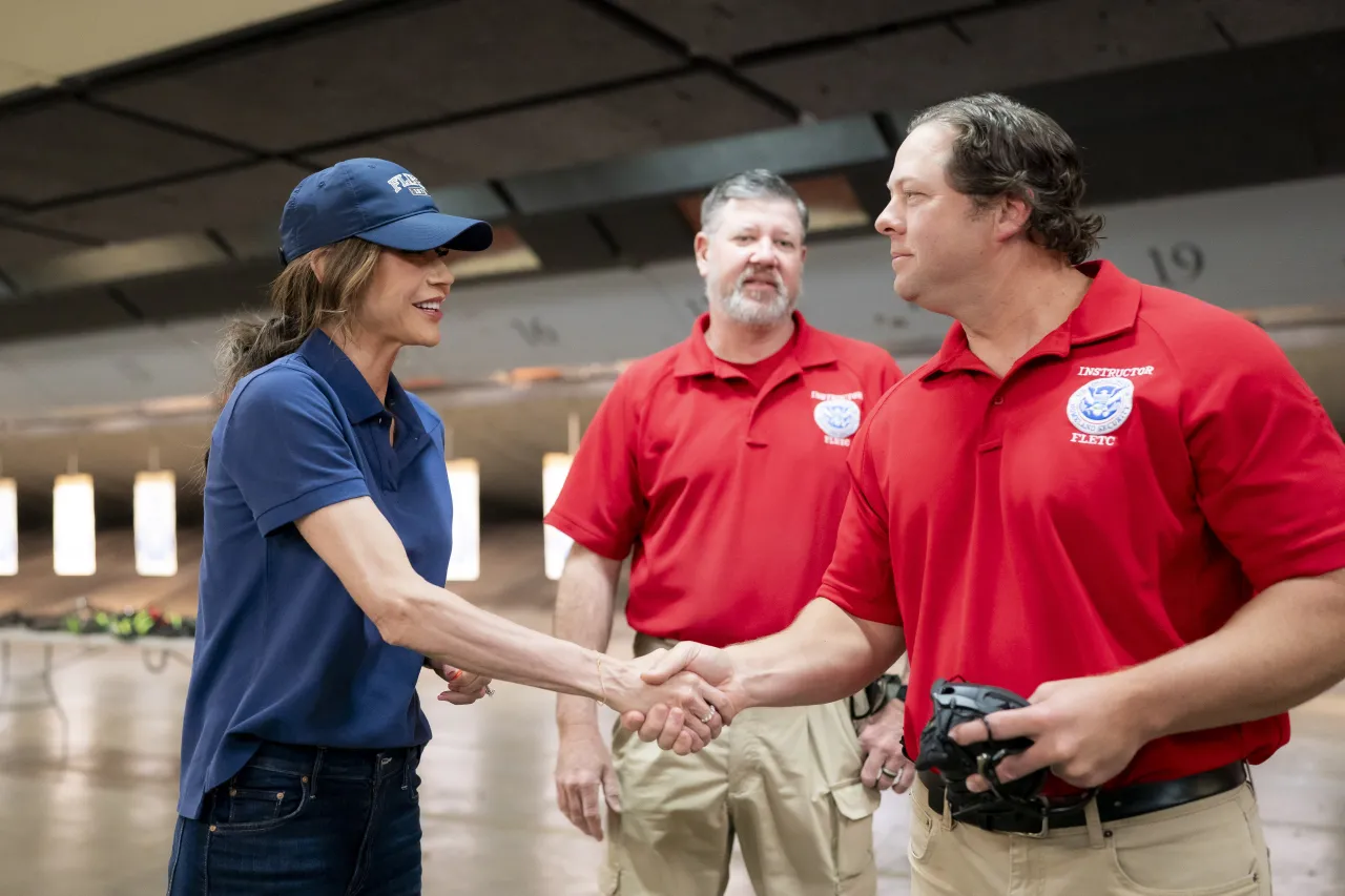 DHS Secretary Kristi Noem Visits FLETC (066) Image: DHS Secretary Kristi Noem Visits FLETC (066)
