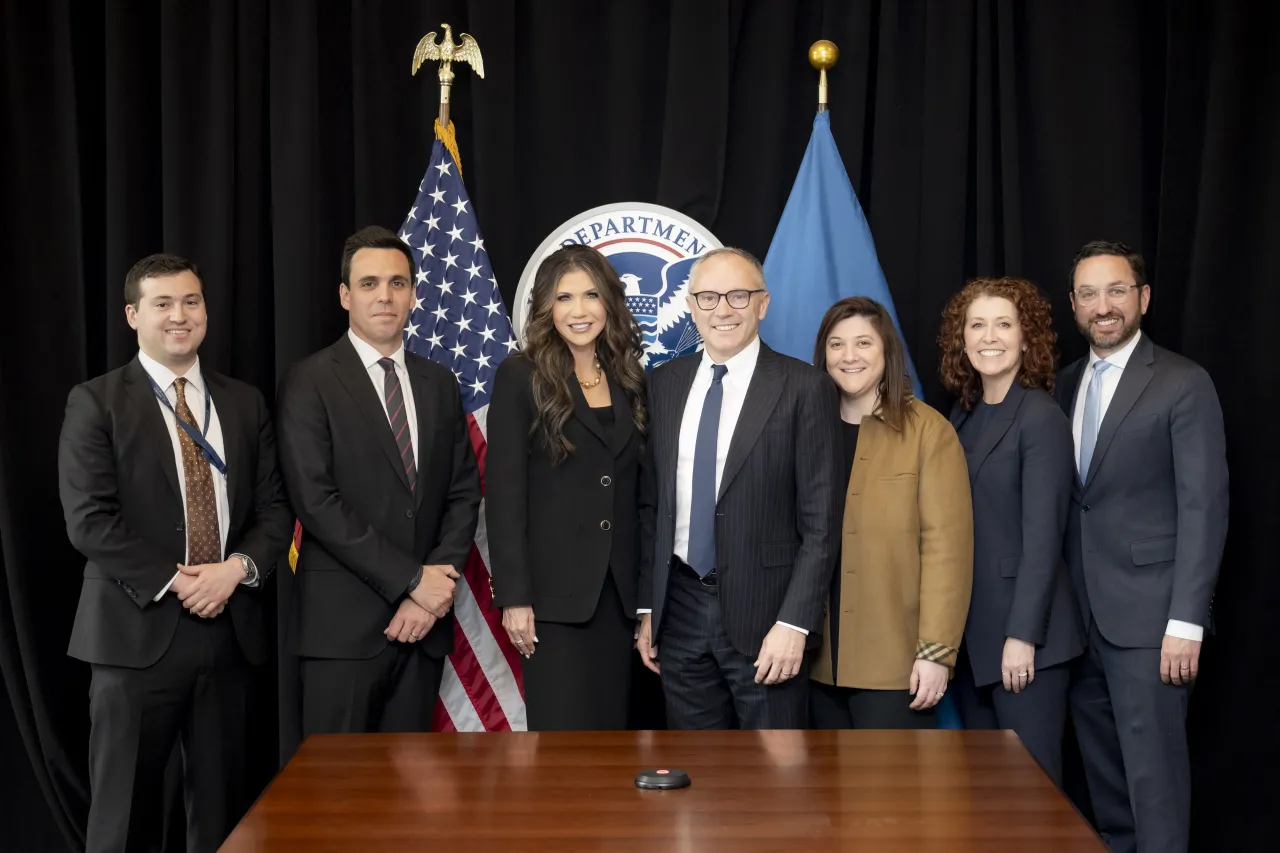 DHS Secretary Kristi Noem Meets with F1 (007) Image: DHS Secretary Kristi Noem Meets with F1 (007)