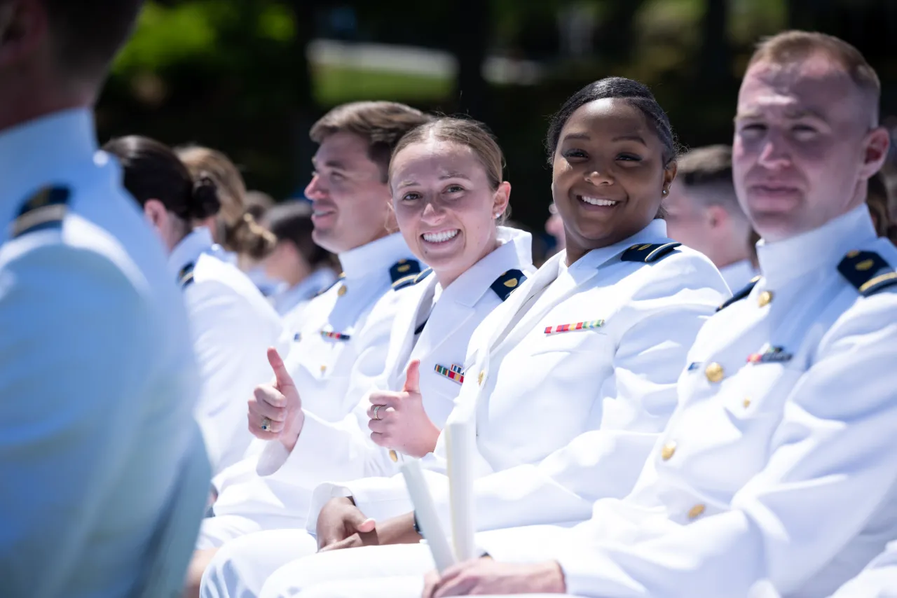 DHS Secretary Alejandro Mayorkas Delivers Remarks at USCG Academy Commencement Address 2023 (051) Image: DHS Secretary Alejandro Mayorkas Delivers Remarks at USCG Academy Commencement Address 2023 (051)