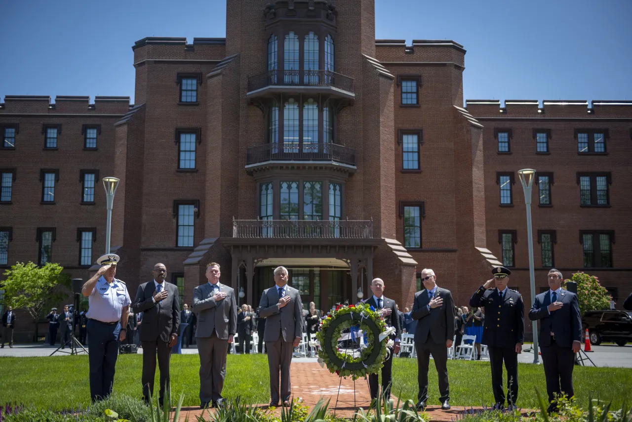 DHS Secretary Alejandro Mayorkas Hosts DHS Wreath Laying (30) Image: DHS Secretary Alejandro Mayorkas Hosts DHS Wreath Laying (30)