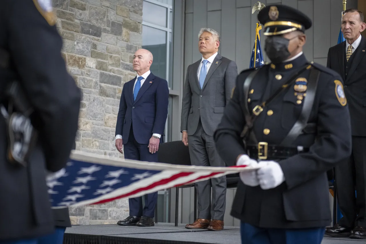 DHS Secretary Alejandro Mayorkas Attends 2022 FPS Wreath Laying Ceremony (39) Image: DHS Secretary Alejandro Mayorkas Attends 2022 FPS Wreath Laying Ceremony (39)