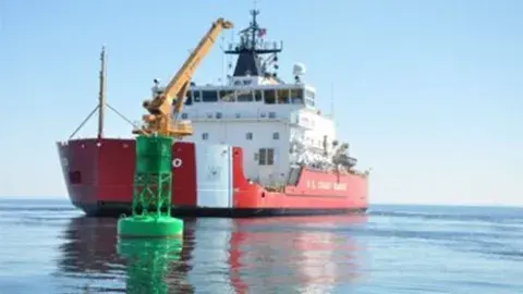 large ship on a large body of water