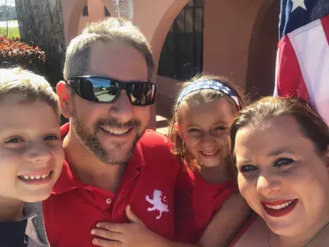 Steven Quattrocchi and his family