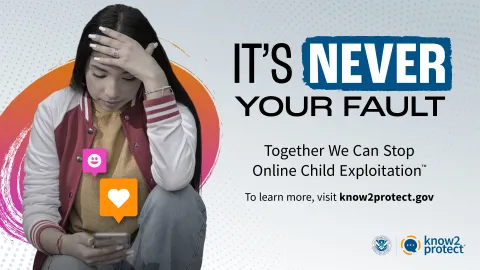 Know2Protect Social Media Post