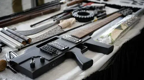 Assorted items that cannot be brought on a plane