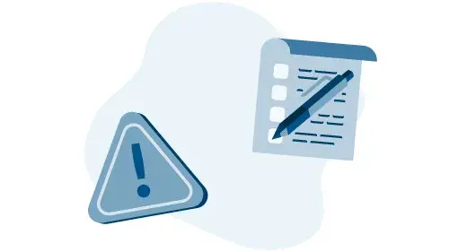 alert signal and a report form