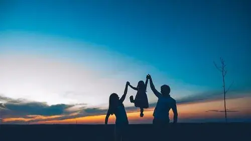 Parents and child