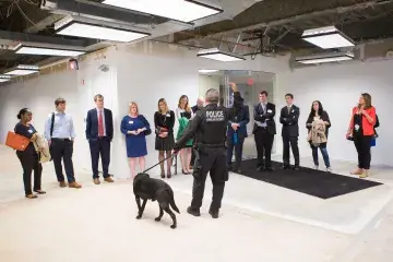 FPS Inspector briefs about Explosive Detection Canine Program