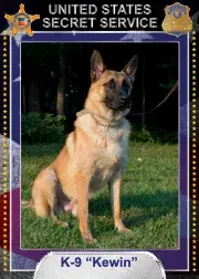 In Memoriam K9 Kewin, US Secret Service