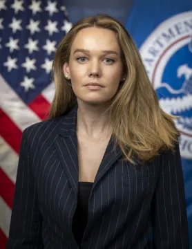 Caption: Patricia McLaughlin Official Portrait at DHS Headquarters (Photo by Mikaela McGee)