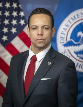 Caption: Antoine McCord Official Portrait at DHS Headquarters (DHS Photo by Mikaela McGee)