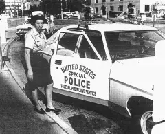 Historical image of a female FPS officer.