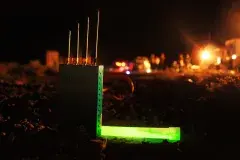 small jammer sitting on ground at night from JamX 16